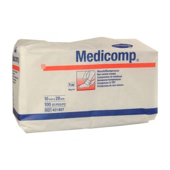 Medicomp Compressas Não Tecidas 10x20cm 100 Unidades