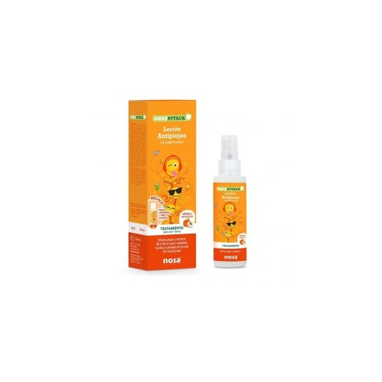 Nosa Attack Lotion 5% Dimethicone Anti-lice 100 Ml Aroma Peach