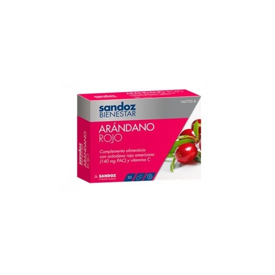 Sandoz Bienestar arándano rojo Cranberry 30cáps