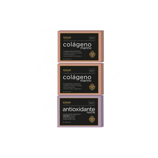 Goah Clinic Pack Colágeno Marino 2x60caps + Antioxidante 60caps