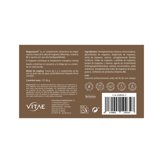 Vitae Magnesium6 120 comp