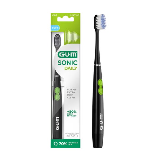 Gum Sonic Daily Cepillo Dental Spazz Negro 1ud