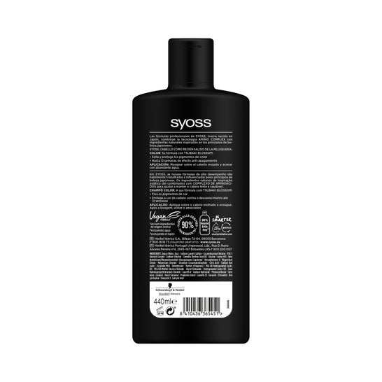 Syoss Shampoo Cabello Teñido Color Tech 440ml