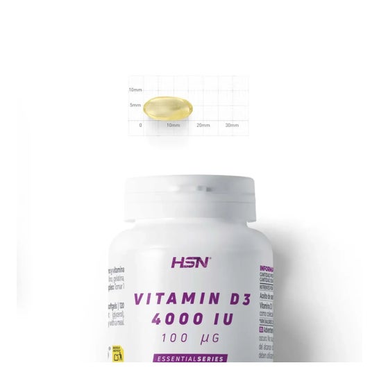 HSN Vitamina D3 4000 UI 120 Perlas