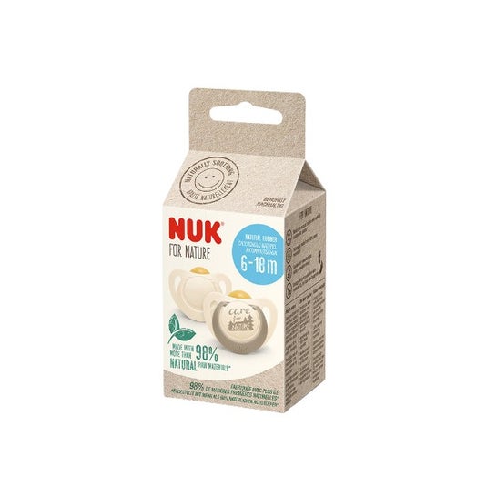 Nuk For Nature Chupete Silicona 6-18 Meses 2uds