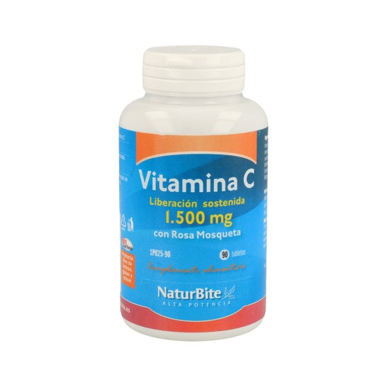 NaturBite Vitamina C 1500mg Liberación Sostenida 90 tabletas