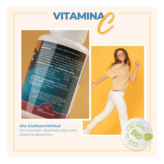 NaturBite Vitamina C 1500 mg Liberación Sostenida 90 comp