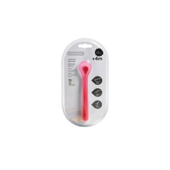 Suavinex Cuchara Infantil de Silicona +4m 1ud