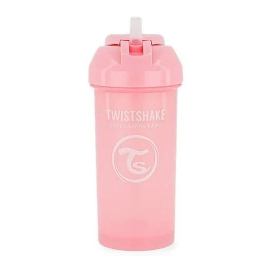 Twistshake Straw Cup 12+ Pastel Rosa 360ml Twistshake Straw Cup 12+ Pastel Rosa 360ml