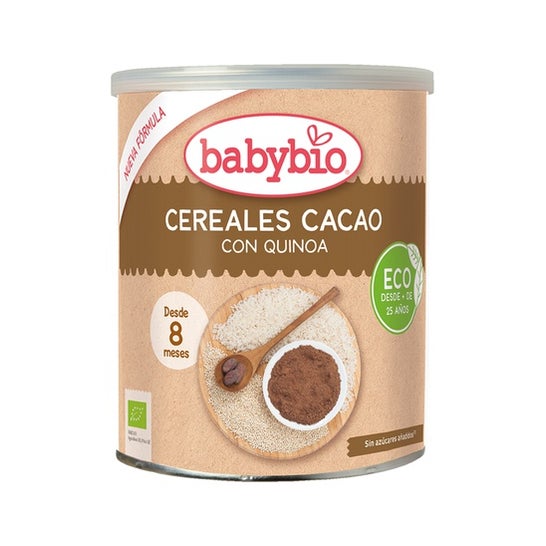 Babybio  Preparado Ecológico De Cereales Con Cacao 220g