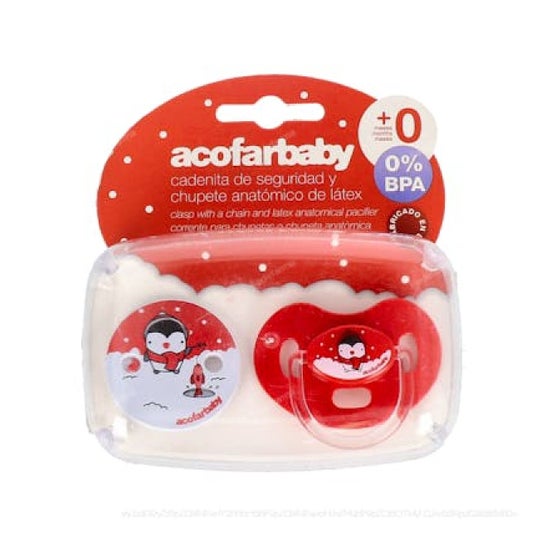 Acofarbaby Winter Schnuller + Kette Pack