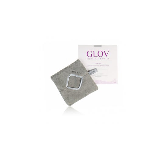 Glov Comfort Grijze Microfiber Make-up Remover Handschoen