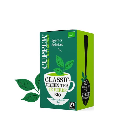 Infuso di tè verde Cupper Bio C.Justo 20uds