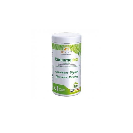 Belife Curcuma-Piperine 2400 90 gélules Bio - Be-Life