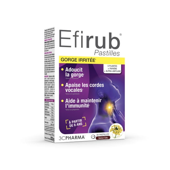 3C Pharma Efirub Garganta Irritada 30 Tabletas