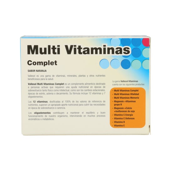 Vallesol Multivitaminas y Oligoelementos 24comp