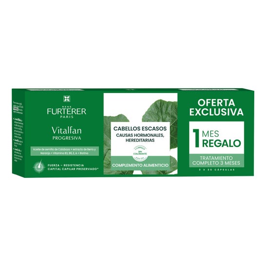 René Furterer Vitalfan prevenzione progressiva della perdita di capelli 3 unità