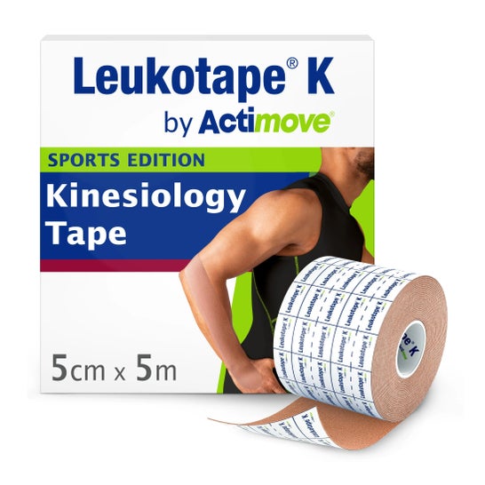 Leukotape K Neuro Muscular Tecnical Bandage Vnm beige 5 Cm X 5 C