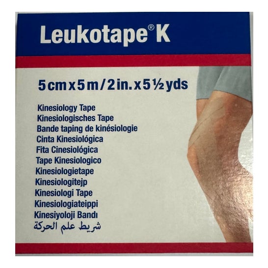 Leukotape K Neuro Muscular Tecnical Bandage Vnm beige 5 Cm X 5 Cm X 5 C