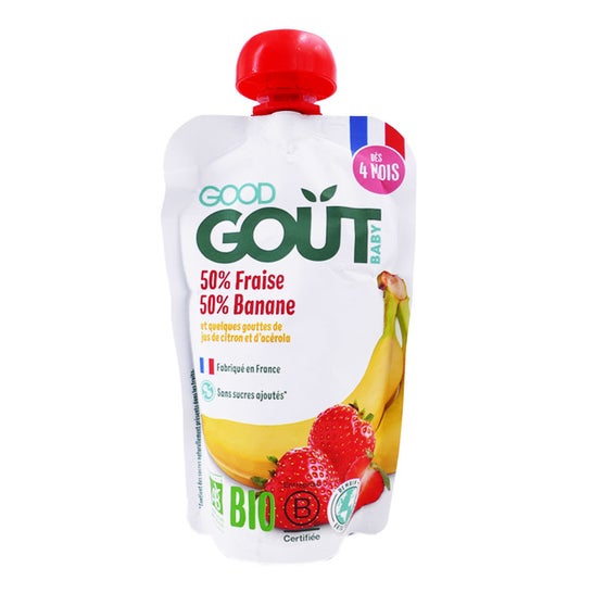 Good Goût Gourde Compote de Fruits Pomme Figue +4m Bio 120g