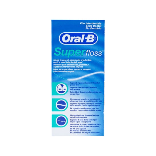 Oral-B Super Floss seda dental 50 hilos