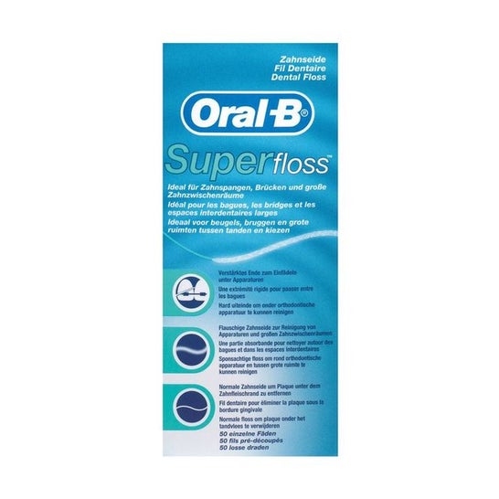 Oral-B Super Floss Zahnseide 50 Fäden