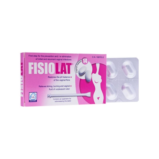 Fisiolat® vaginal tablets 250mg X 14 uts