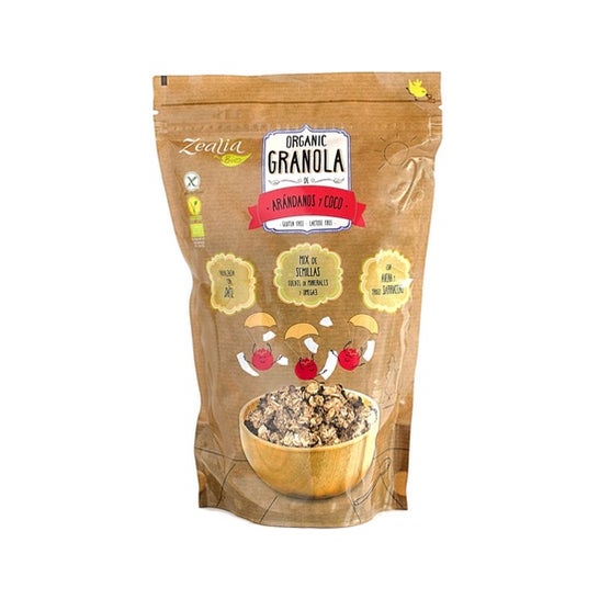 Zealia Granola de Arándanos y Coco Bio sin Gluten 300g