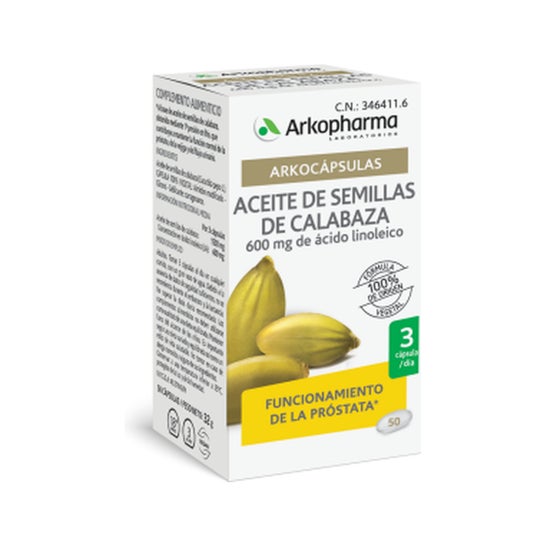 Arkopharma Arkocápsulas Aceite de Semillas de Calabaza 50caps