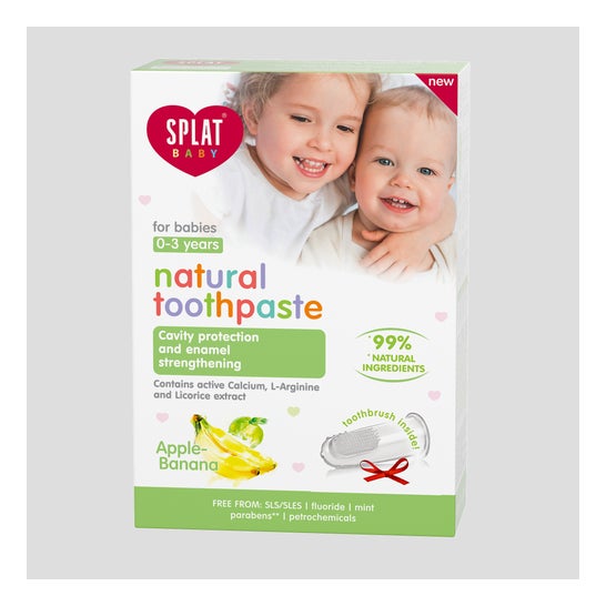 Splat Baby Natural Toothpaste Manzana Platano 0-3 Años 40ml SPLAT,