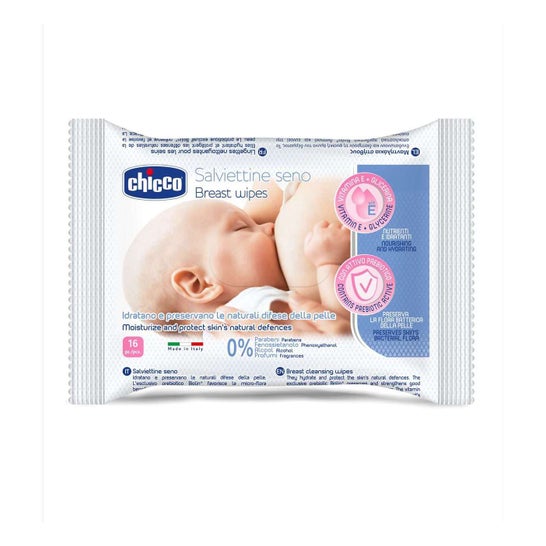 Chicco Breast Wipes (16 pcs) - Baño del bebé