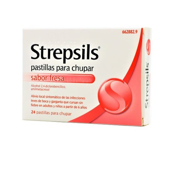 Strepsils Fresa 24 pastillas