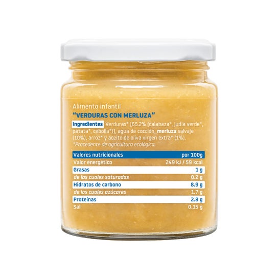 Smileat Tarrito Ecológico de Merluza Verduras 230 g