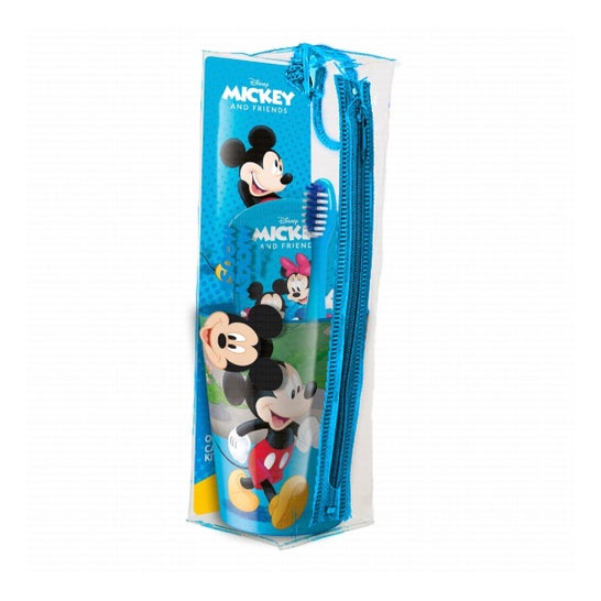 Disney Kit Mickey Cepillo Dientes + Pasta Dental + Vaso