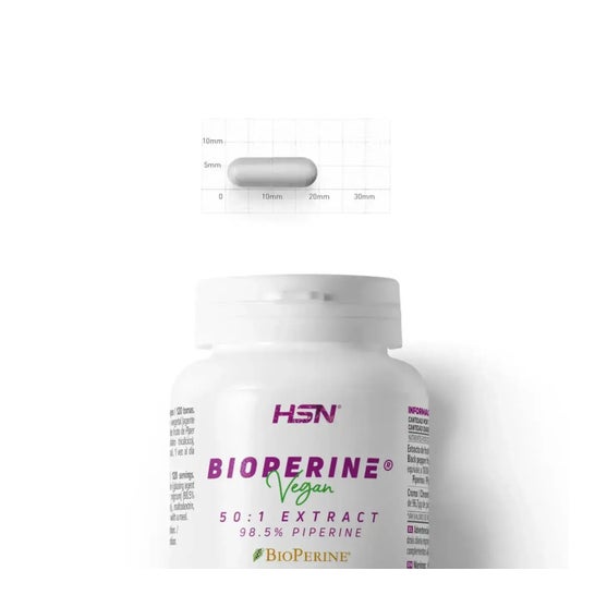 HSN Extracto de Pimienta Negra Bioperine® 50:1 20 mg 120 vcaps