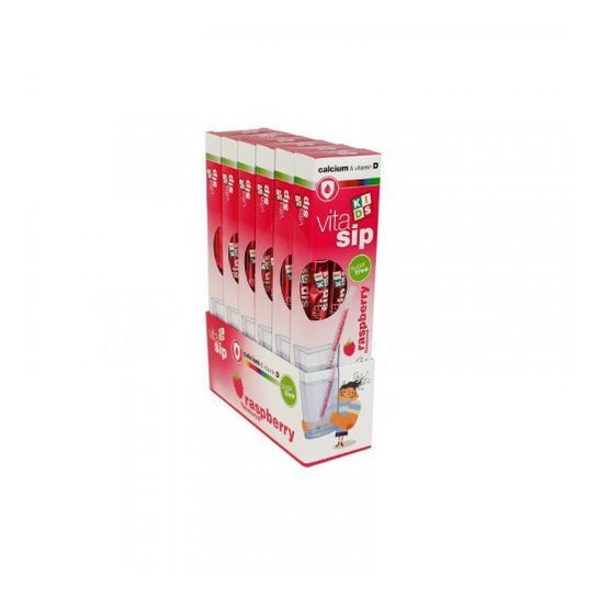 Vitasip Kids Calcium Straws Frambuesa 7uds