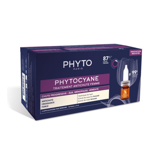 Phyto Phytocyane Tratamiento Anticaída Mujer Progres 12uds