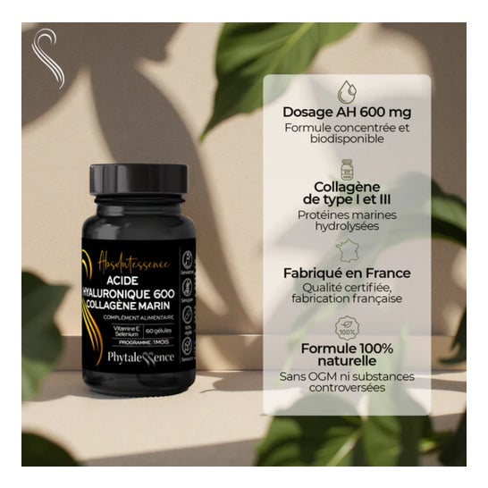 Phytalessence Absolutessence Ácido Hialurónico + Colágeno 60caps Phytalessence Absolutessence Ácido Hialurónico + Colágeno 60caps