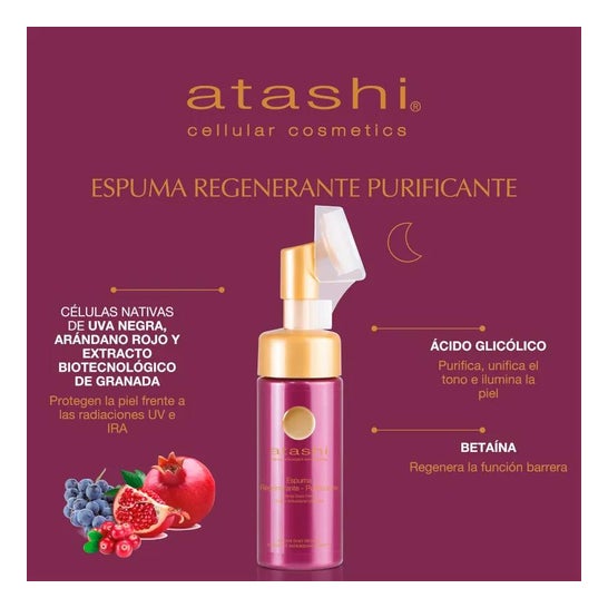 Atashi Antioxidant Therapy Longévité purifying foam 150ml Atashi Antioxidant Therapy Longévité purifying foam 150ml