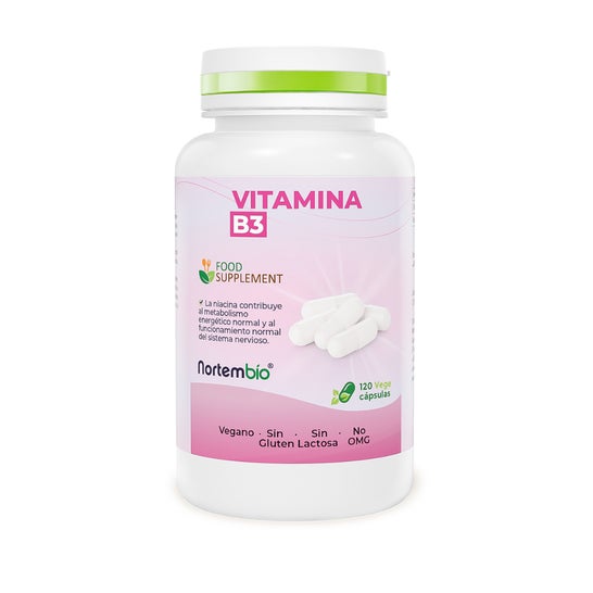 Nortembio Niacina Ruborizante Vitamina B3 120caps