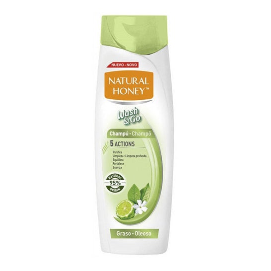 Natural Honey Wash & Go Shampoo Capelli Grassi 400ml