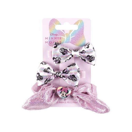 Disney Minnie Mouse Pink Hair Accessories Set 3uds