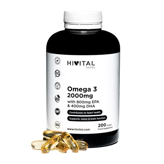 Hivital Foods Omega 3 2000mg 200Kapseln