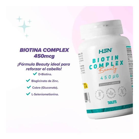 HSN Biotina Complex 450 mcg 120 comp