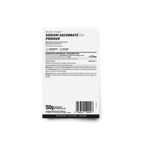 HSN Ascorbato de Sodio Vitamina C en Polvo 150 g