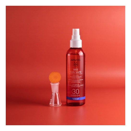 Apivita Bee Sun Safe Aceite Corporal Bronceado Spf30 200 ml