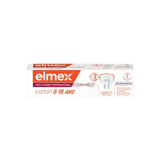 Elmex Pack Anti-Caries Professional +Ortho Expert 8-18 años 75ml