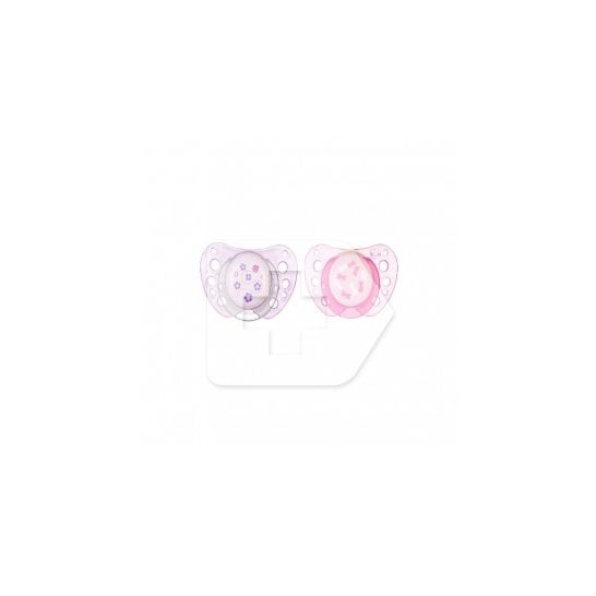 Chicco® Chupete Caucho Anatómico 0 M+ Rosa 2 uds