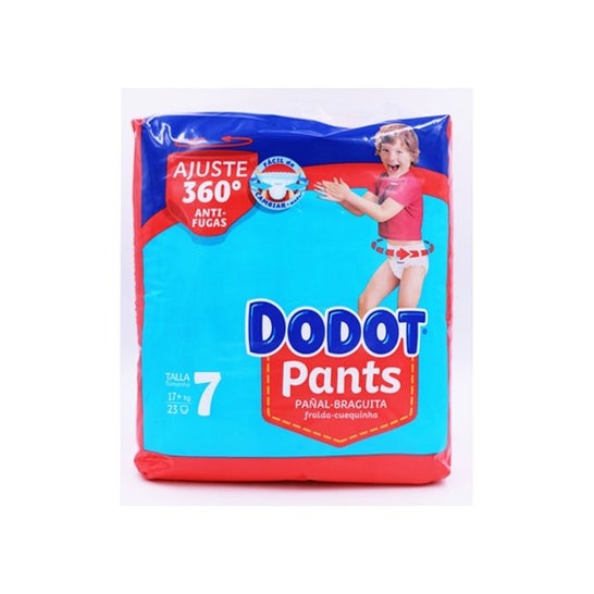 Pañales Calzoncillos DODOT Pants (T7 - 17kg+ - 92 Unidades - Pack 4x23  Unidades)