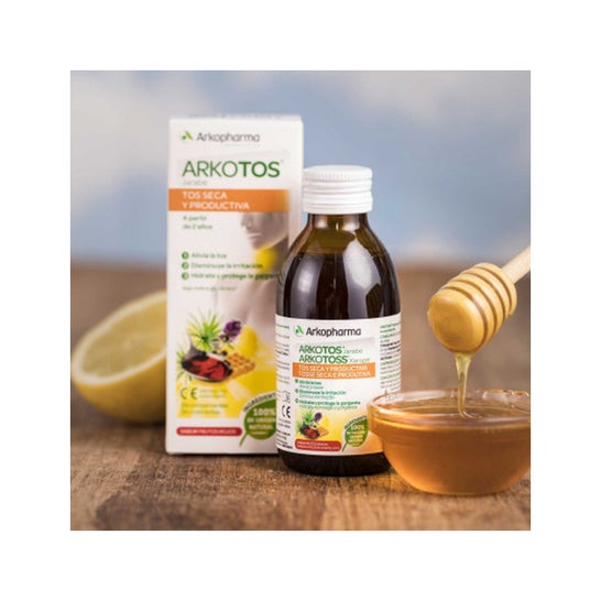 Arkopharma Arkotos Tos Seca y Productiva Sabor Frutos Rojos 140ml